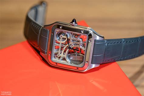 cartier santos mens watch replica|cartier santos dumont skeleton watch.